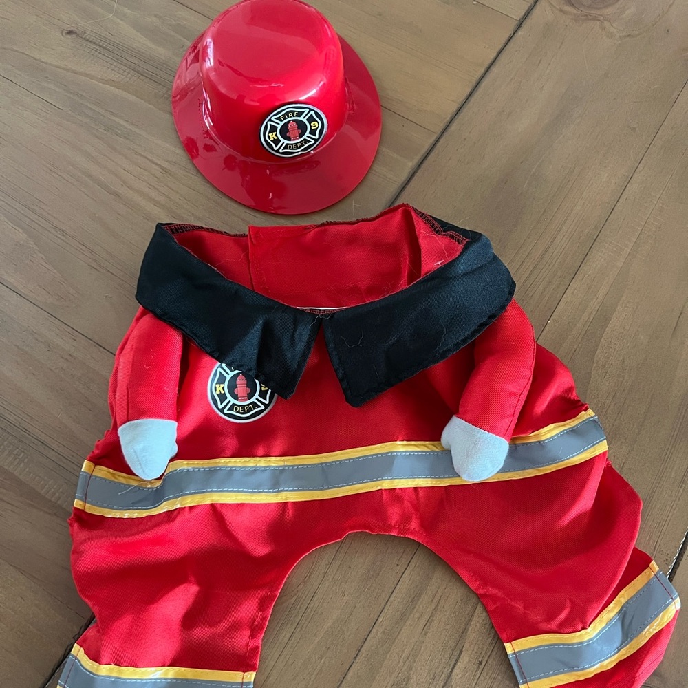 Dog fireman Halloween costume Large